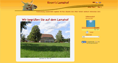 Desktop Screenshot of lamahof.de